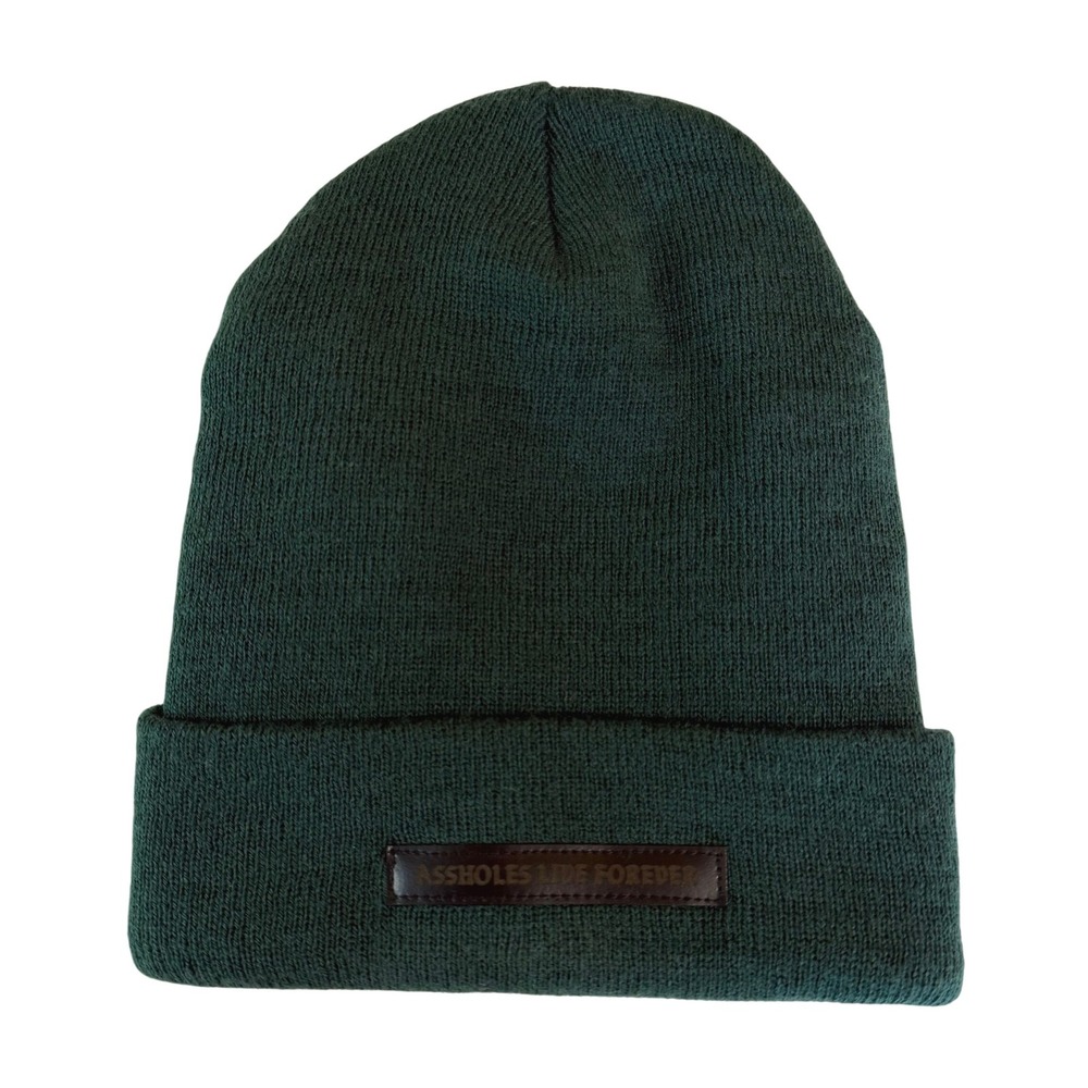 Assholes*s Live Forever Beanie 3M Thinsulate Dark Green Knit Hat
